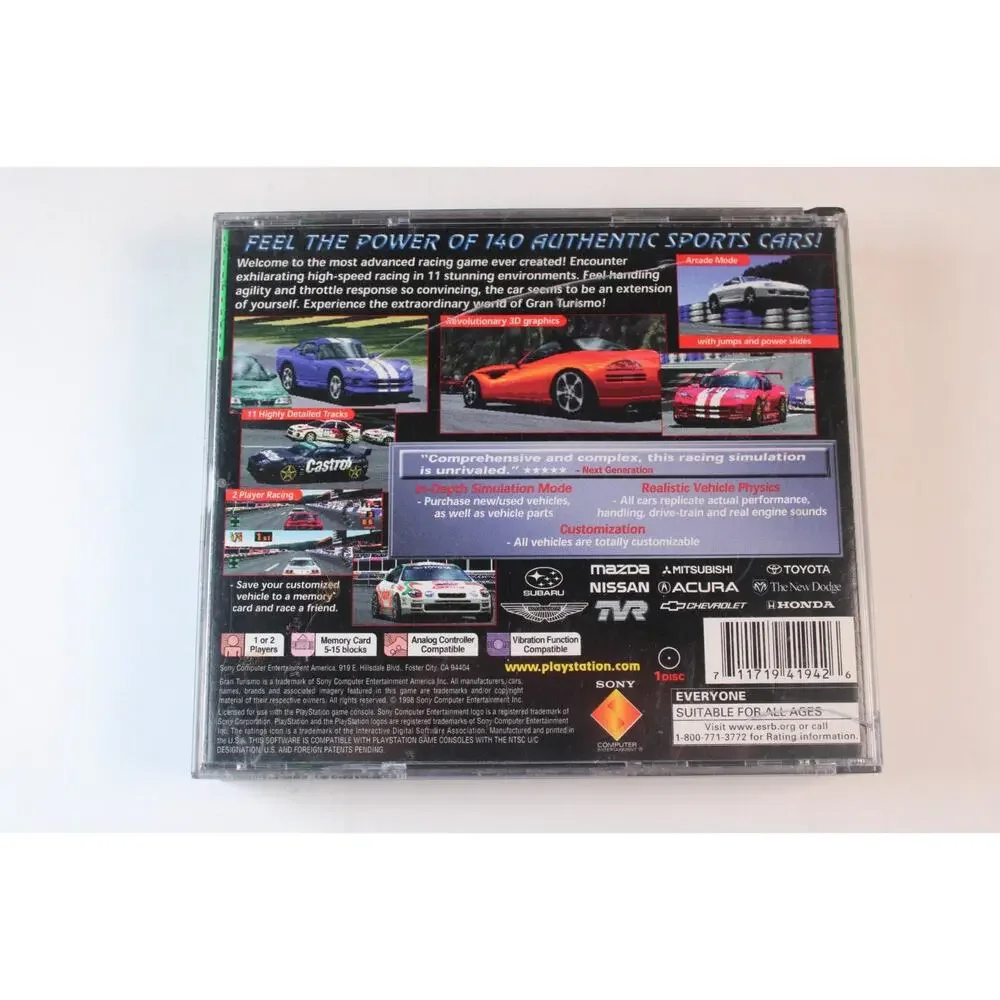 Grand Turismo Greatest Hits PlayStation PS1 (Sony Playstation 1 1999) CIB